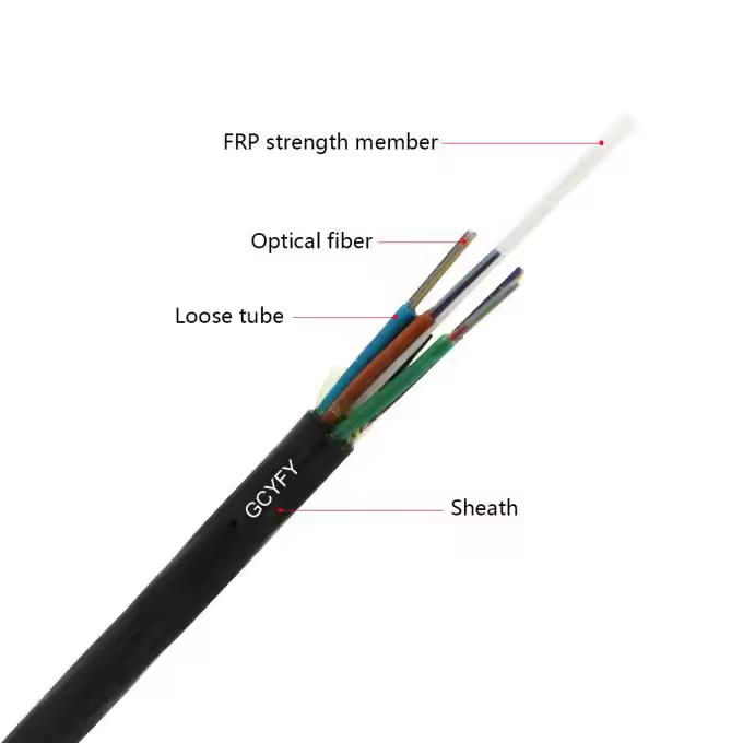 Giá của nhà máy GCYFY Air-blast Duct Micro Single-Mode Fiber Optical Cables 4 6 12 24 48 96 144 288 Kích thước cho FTTH 0