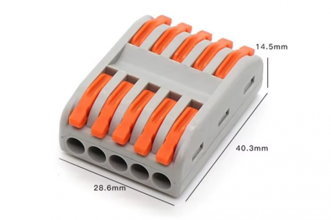 Đèn đèn LED dây kết nối nhanh 1-in-2-out Terminal Block 2-in-4-out Wire Splitter 3-in-6-out Terminal Box cho ngoài trời 3