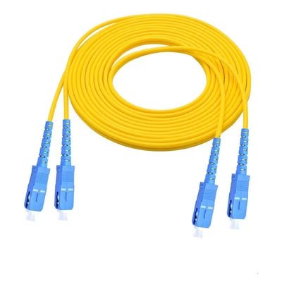 SC/APC to SC/UPC Simplex Single Mode Fiber Patch Cable 3.0mm LSZH Jacket OS2 G.657A2 Jumper Cord 1M 2M 3M