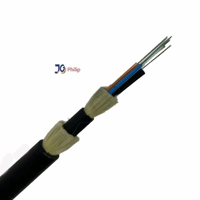 Không có áo khoác kim loại Áo khoác đôi Áo khoác nhiều lõi Cáp quang ADSS với HDPE