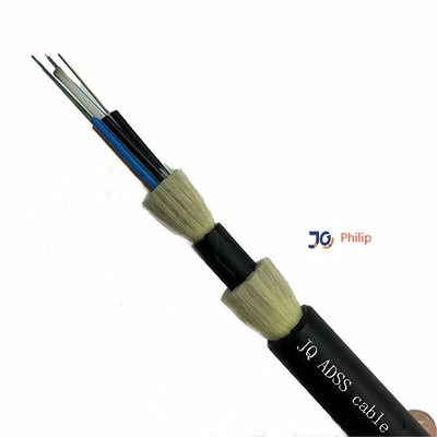 Singlemode No Metlal Multi Cores Cáp quang ADSS với sợi Aramid