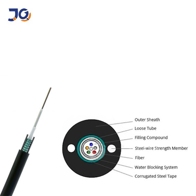 Chất lượng tốt GYXTW Bọc thép 4 8 12 lõi cáp quang sợi đơn chế độ cho ống dẫn / cài đặt trên không