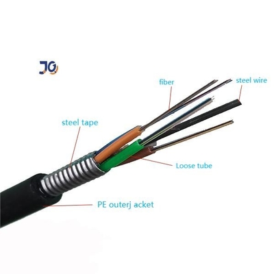 Sức mạnh dây thép trên cao và cáp quang Singlemode 24/48 / 96c GYTS / GYTA