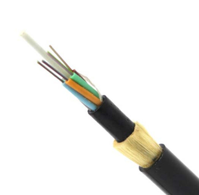 Cáp ADSS Tất cả - Áo khoác đôi điện môi Lắp đặt trên không Cáp quang 150m Span 48