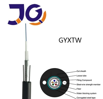 2 4 6 8 10 12 24 lõi cáp GYXTW cáp quang đơn mode bọc thép