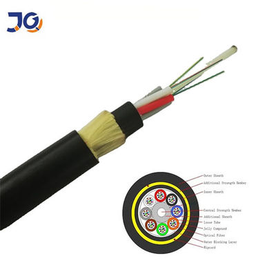 Span 100/200/400m ADSS 12/24/48/96 Lõi G652D Ăng-ten ngoài trời Tự hỗ trợ Cáp quang ADSS