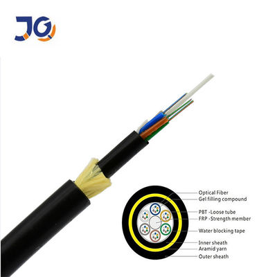 Tất cả các điện tử tự hỗ trợ ADSS Span 100m Cáp sợi quang 24 lõi