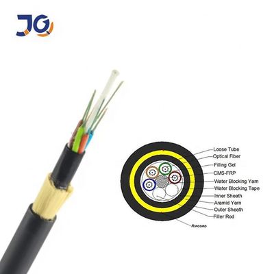 Tất cả các bộ phận điện tử tự hỗ trợ ADSS Span 250m 24 lõi 48 lõi 96 lõi Cáp quang ADSS