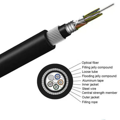 GYTA33 Cáp quang sợi bọc thép tàu ngầm 48 96 144 Nguồn truyền thông đường dài