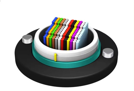 Overhead 652D 288 lõi HDPE áo khoác bên ngoài sợi quang dây chuyền Cable Multi Tube Gel chứa ngoài trời cáp sợi quang