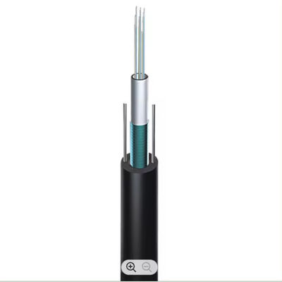 Cáp quang bọc thép GYXTW Single Mode G652D Hai sợi thép chịu lực