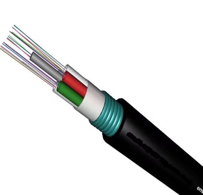 2 ~ 144 lõi Cáp truyền thông GYTS G652D Cáp quang sợi ngoài trời được trang bị băng thép hoặc FRP