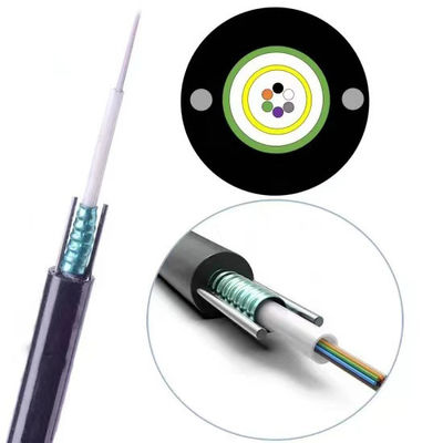 GYXTW Cáp quang sợi HDPE bọc thép đơn chế độ để sử dụng trên không / ống dẫn