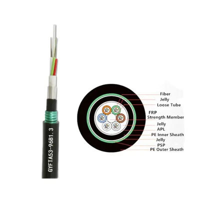 ngoài trời bị mắc kẹt một chế độ băng nhôm băng bọc thép cáp quang sợi GYFTA