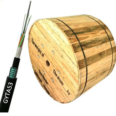 Dưới lòng đất trực tiếp chôn FRP Sức mạnh thành viên Cáp quang sợi bọc thép GYFTA53