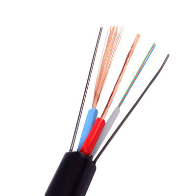 OEM Composite Fiber Cable Customized Outdoor Optical Fiber + Power cable 4 8 12 24 Core Hybrid Power Fiber Optical Cable