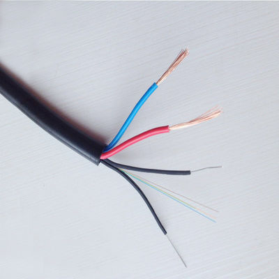 OEM Composite Fiber Cable Customized Outdoor Optical Fiber + Power cable 4 8 12 24 Core Hybrid Power Fiber Optical Cable