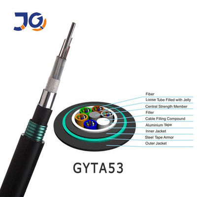 GYTA GYTA53 Cáp quang sợi 24 48 96 144 lõi G652D SM Cáp bọc thép sợi quang