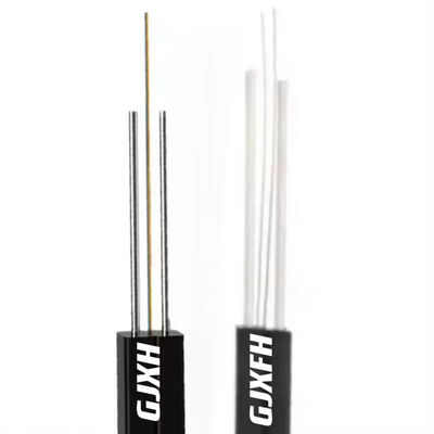 2 lõi 4 lõi FTTH cáp sợi quang cáp phẳng GJXH/GJXFH với dây thép hoặc FRP