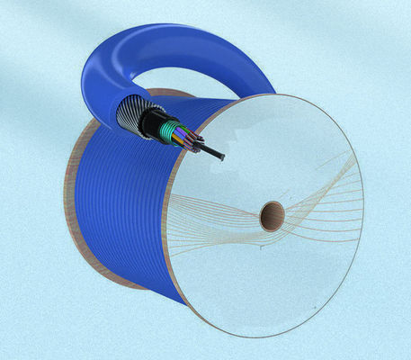 Nhà máy LSZH MGTSV33 Sắt thép Bọc thép khai thác mỏ Cáp quang sợi chống cháy G652D Cáp quang xanh cho mỏ