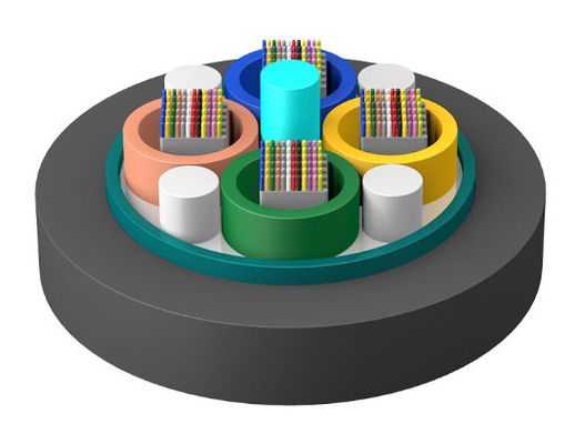 Cáp băng sợi quang GYDTS Loose Tube với băng thép lấn