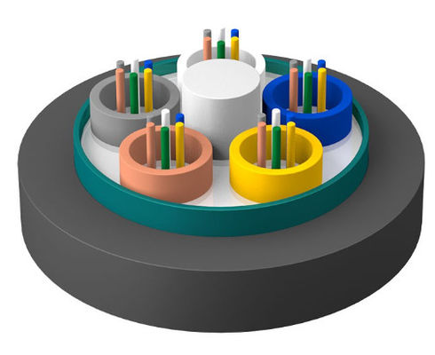 Cáp quang sợi bọc thép ngoài trời GYTZS áo khoác chống cháy LSZH Cáp vỏ bên ngoài