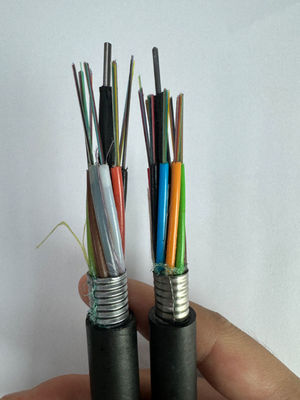 2 4 6 8 24 32 48 lõi Cáp sợi quang bọc thép GYTA Cáp sợi ngầm