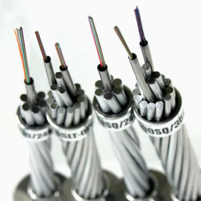 24 36 48 72 lõi OPGW cáp dây kết nối quang Composite fiber optic cable