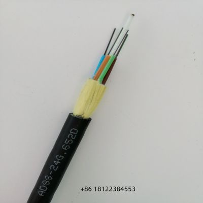 100M 120M 150M Span Tự hỗ trợ Cáp sợi quang Cáp ADSS cho không