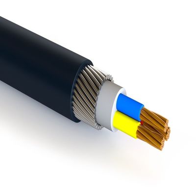 Cáp sợi ngoài trời Dưới nước GYTA33 Bọc thép Seel Wire Cáp sợi quang 12 24 48 96 144 Core Direct Buried Fiber Optic