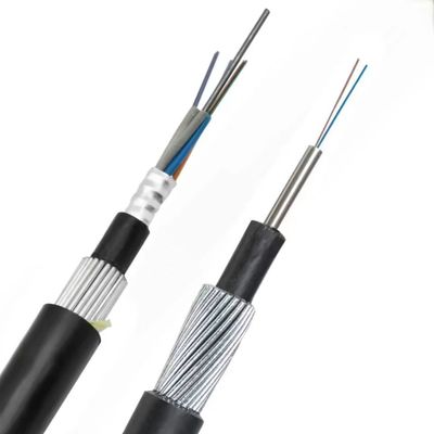 Cáp sợi ngoài trời Dưới nước GYTA33 Bọc thép Seel Wire Cáp sợi quang 12 24 48 96 144 Core Direct Buried Fiber Optic