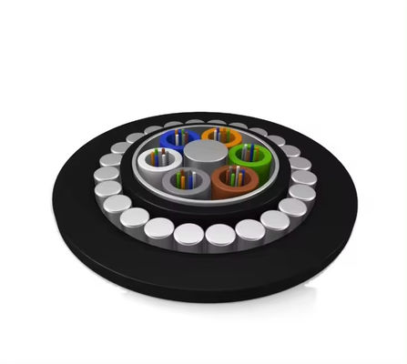 Cáp sợi ngoài trời Dưới nước GYTA33 Bọc thép Seel Wire Cáp sợi quang 12 24 48 96 144 Core Direct Buried Fiber Optic