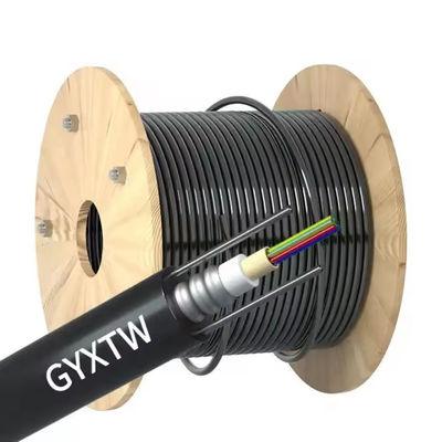 8 Core Aerial And Duct Fiber G.652 D Central Tube Armored GYXTW Cáp quang sợi ngoài trời