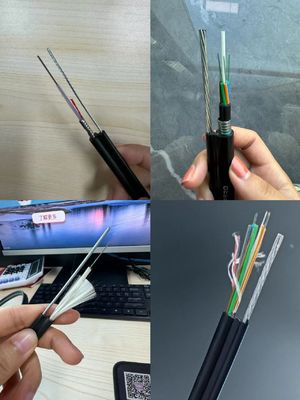 1.6mm Thép dây sức mạnh thành viên FTTH Mini hình 8 Cáp quang sợi