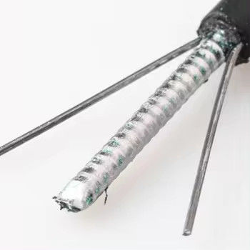 Cáp quang sợi 2 lõi GYXTW Cáp ngoài trời bọc thép với hai dây thép
