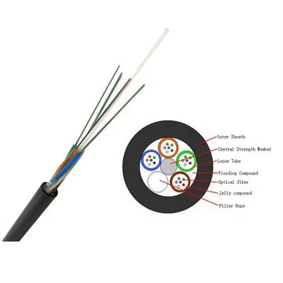 Hot bán 48 lõi SM GYFTY không bọc thép Cáp quang sợi cho ống dẫn và dưới lòng đất
