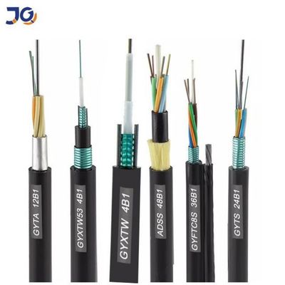 OEM 144 Core Outdoor Fiber Optic Aerial Cable Steel Wire Strand tự hỗ trợ hình 8 GYTC8S Cáp quang