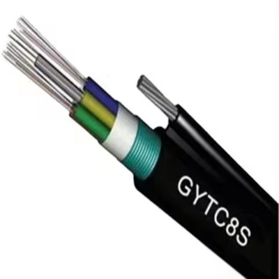 OEM 144 Core Outdoor Fiber Optic Aerial Cable Steel Wire Strand tự hỗ trợ hình 8 GYTC8S Cáp quang