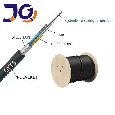 Cáp sợi quang bọc thép đơn chế độ GYTA 96 Core Communication Underground Fiber Cable