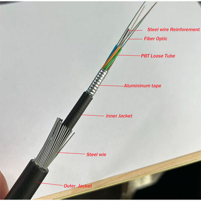 Cáp chìm 24 32 36 48 72 96 144 lõi G652D SM Cáp quang dưới nước GYTA33