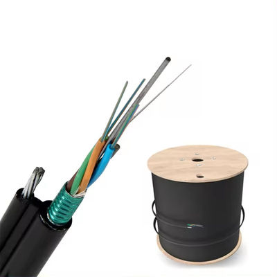 72 lõi ngoài trời tự hỗ trợ dây thép thép bọc thép sợi quang GYTC8S GYTC8A cáp