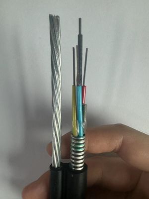 Sản phẩm bán buôn hình ảnh trên không hình ảnh 8 Cáp sợi quang ngoài trời bọc thép 12 24 lõi G652D GYTC8S