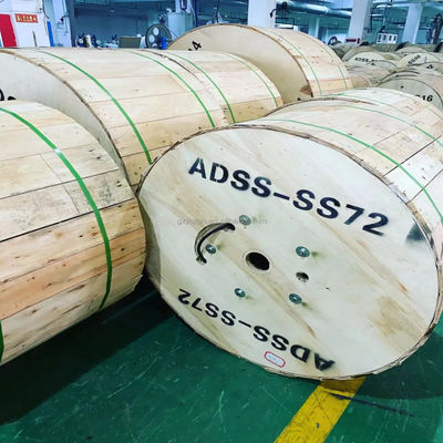 Cáp truyền thông tự hỗ trợ toàn điện ngoài trời 72 Core Cáp quang ADSS G652D