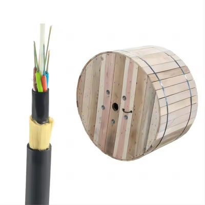 Cáp ADSS tự hỗ trợ sợi ngoài trời 24 lõi 48 lõi OHDPE Jacket 100-200m Span SM MM Cáp quang sợi