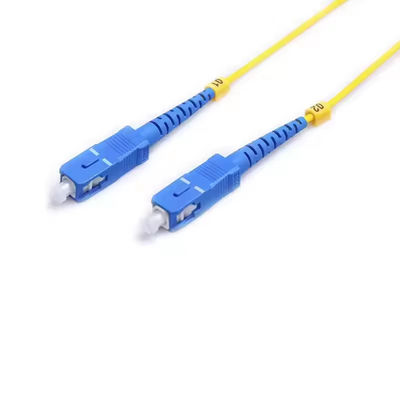 2.0mm 3.0mm SC UPC đến SC UPC Duplex Jumper 1m 2m 3m 5m SM MM G652d SC Sợi quang vá dây đeo vá
