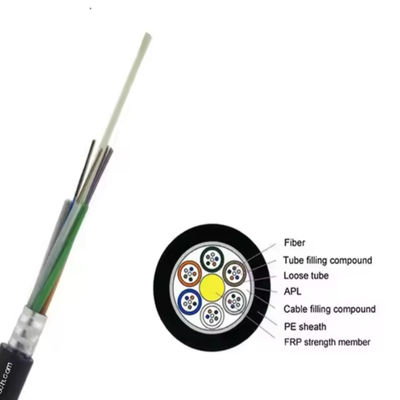 48 60 72 96 lõi Đường dây cáp quang sợi GYFTA bọc thép với lõi tăng cường để sử dụng thiết bị mạng FTTH