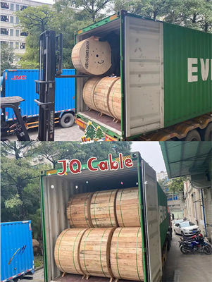 Nhà máy Jiqian ADSS Cáp sợi quang tự hỗ trợ 12 24 48 lõi Span 120m Cáp sợi quang G652D ADSS 567 lõi