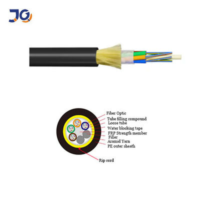 6 Core Adss 12 Core Cable Fiber Optic Span 400m