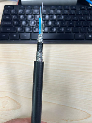 Mô hình đơn G652D 24 48 lõi quang trực tiếp chôn cất Cáp quang sợi GYTA53