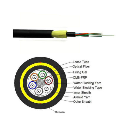Premium ADSS Double Sheath Cable Fiber Optic Span 400m 24 48 72 96 144 288 lõi